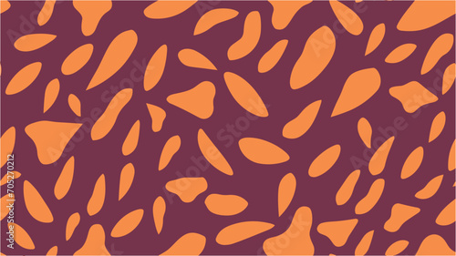 Potato vector pattern. The design of coffee beans with different designs. Vector shabby hand drawn illustration. Autumn seasonal scene of falling leaves seamless pattern.