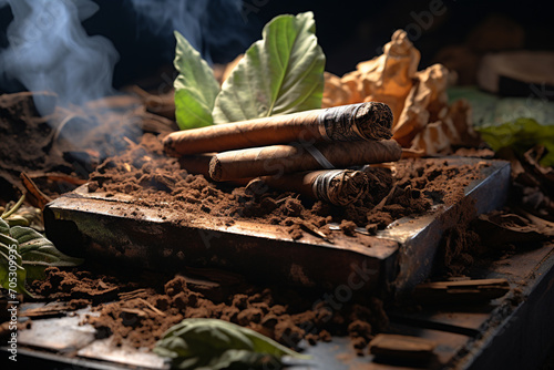 Cigar, ciggy, smoke, stogie tobacco siga cigarette unhealthy toxic alcohol risk nicotine, chemicals and additives, major public health issue, relaxation.