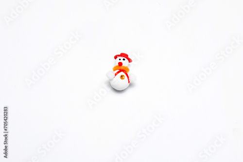 Santa clause funny toy on isolated white background