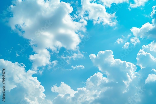 Beautiful clouds in blue sky background