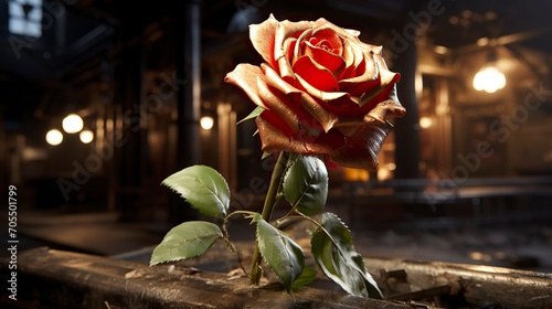  the red rose of the lovebirds is sitting near a fireplace,Valentines Day, Propose day, Valentines Day date. 