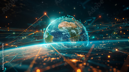 Digital Representation of Global Network Connectivity and Data Exchange