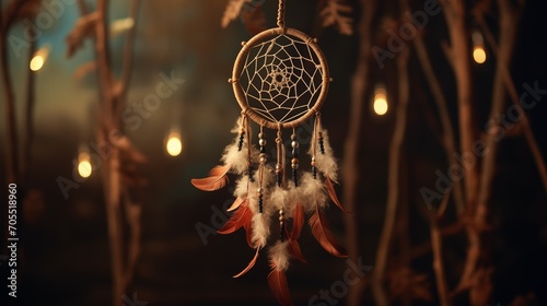 Dreamcatcher ethnic amulet,symbol
