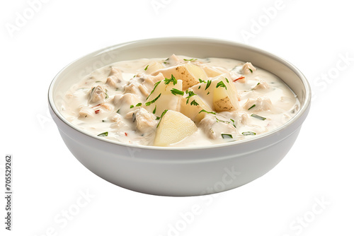 Classic Chowder Bowl Design Isolated on Transparent Background
