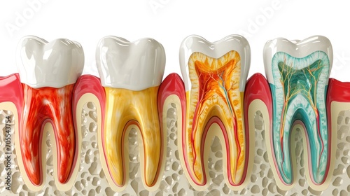 Illustration of Gum Disease Stages
