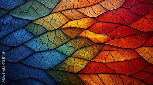 Vibrant Leaves Exploring Nature S Colorful Textures Background 