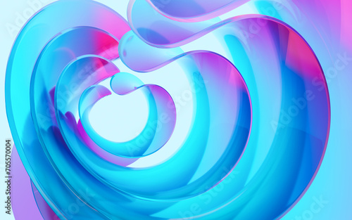Abstract glass background, 3d rendering.