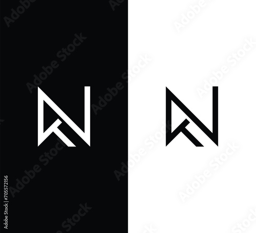 Monogram NT Letter Logo Design. Usable for Business Logo. Logo Element