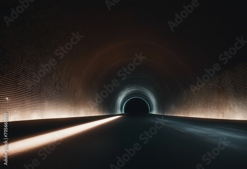 Staring into the abyss Light at the end of the tunnel Abstract silhouette background wallpaper