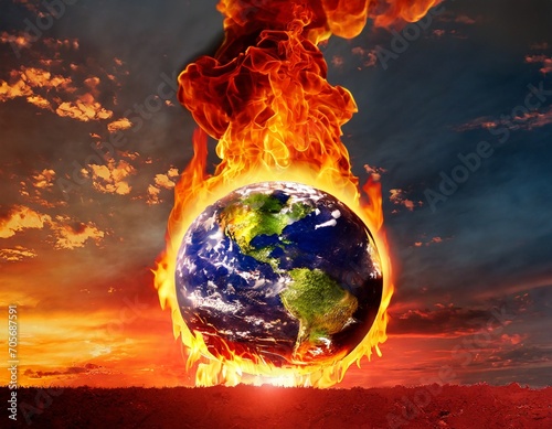 Le réchauffement climatique la planète est en feu