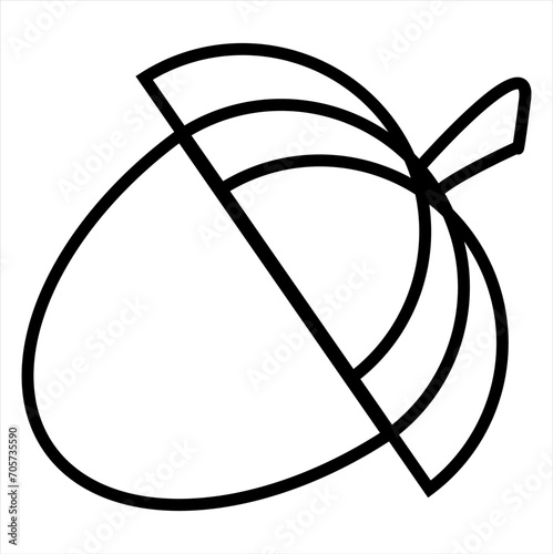 walnuts simple vector icon illustration