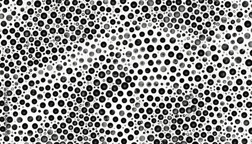 black and white bubble pattern