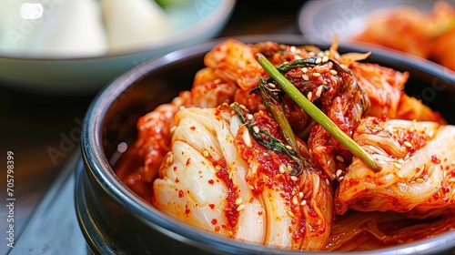Kimchi Korean Food Closeup
