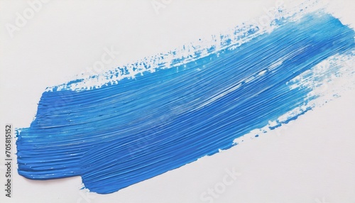 blue brush stroke over white background