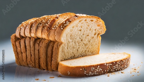 bread slice isolated