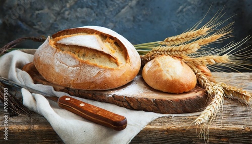 freshly baked traditional bread