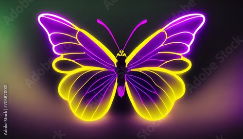 neon butterfly