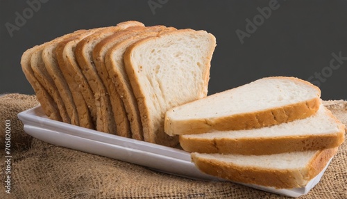 sliced bread isolated
