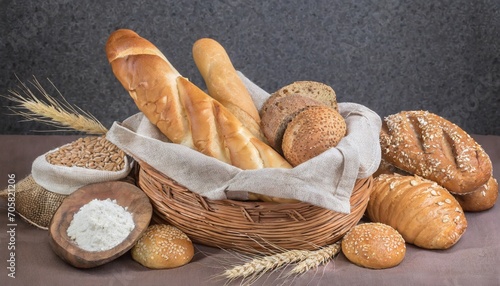 composition of various breads