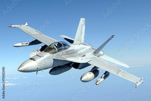 avion de chasse militaire F-18 hornet