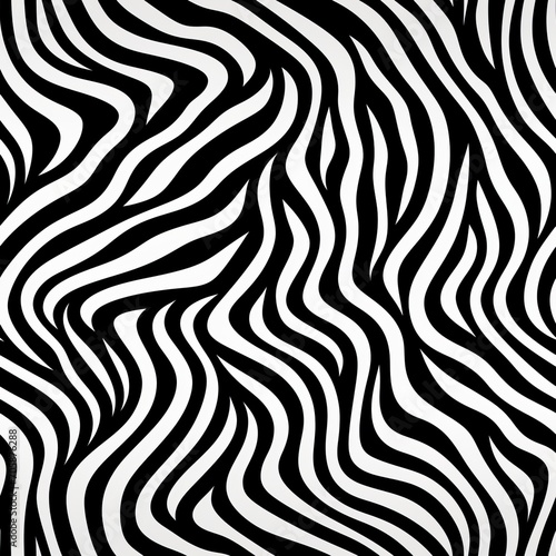 Trendy seamless zebra skin pattern vector for fashion, interior decor, and graphic design purposes