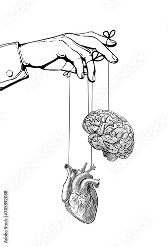Conflict of mind and heart, two ways of love or logic