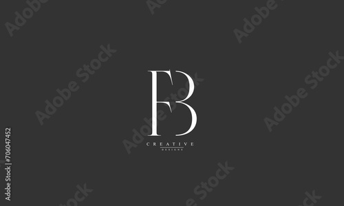 Alphabet letters Initials Monogram logo FB BF F B