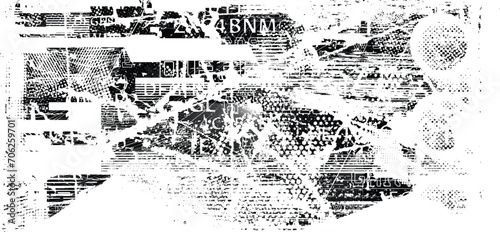 Glitch distorted grange shape . Noise grungy logo . Trendy defect error shapes . Glitched frame .Grunge textured . Distressed effect .Vector shapes 