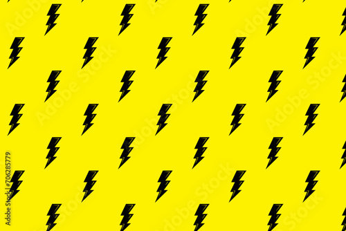 thunder flash lightning abstract arrow geometric style seamless pattern template background wallpaper design