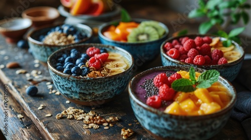 bowl of muesli and berry