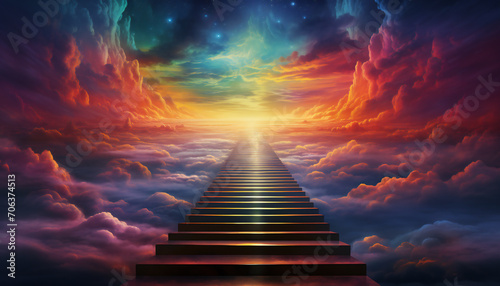Recreation of infinite stairway to the kingdom of heaven