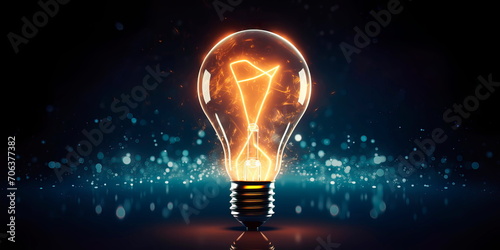 light bulb with interconnected lines, symbolizing the global network of ideas and innovation. Generative AI