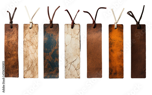 Artisanal Touch in Handmade Paper Bookmarks on White or PNG Transparent Background