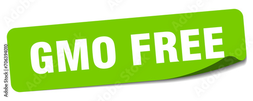 gmo free sticker. gmo free label
