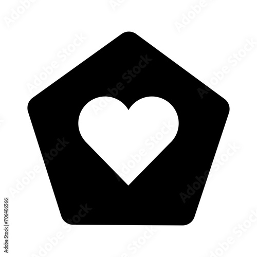 Love, Relationship and Valentine's Day Icons | Heart Filled Silhouette SVG Vector Illustration