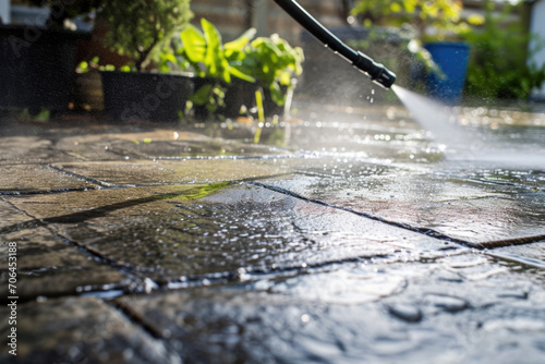Patio Makeover With Highpressure Water Jet Washer