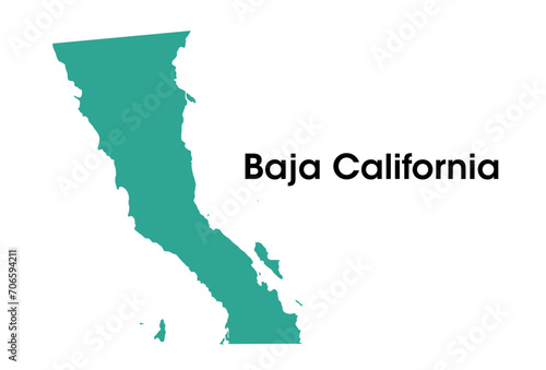 Baja California State map