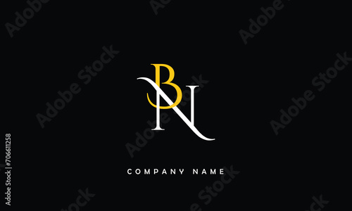BN, NB, B, N Abstract Letters Logo Monogram