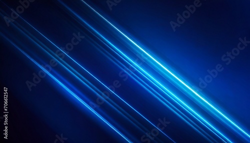 Blue Abstract Waves & Lines Background