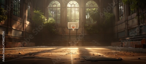 court for playing basketball