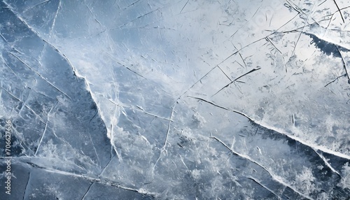 ice texture cracked and scratched frosted surface abstract winter season background