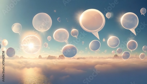 speech bubbles of various shapes