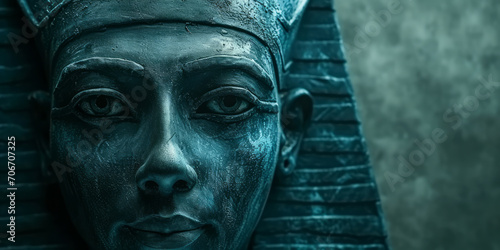 Bust of Ancient Egyptian Goddess ISIS. Great mother Isis, the goddess of healing and magic.
