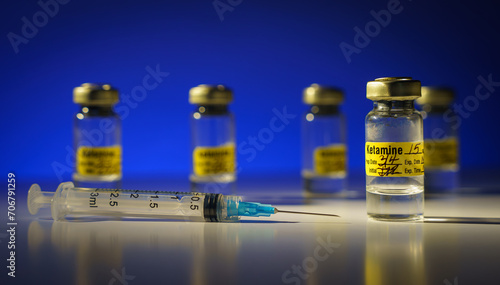 Ketamine Vials and Syringe