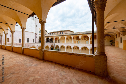 Courtyard of the Friary - Assisi - Italy