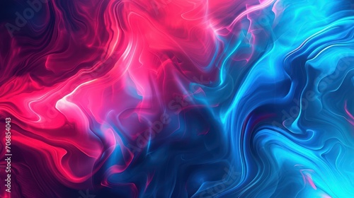 Abstract background of wavy blue, pink and purple colors.