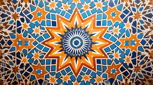 Detail of the ornament of the Hassan II Mosque in Casablanca, Morocco