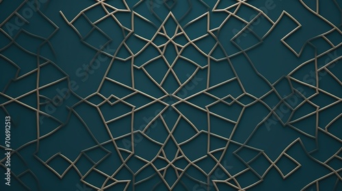 Background with arabic pattern. Geometric kaleidoscope pattern.