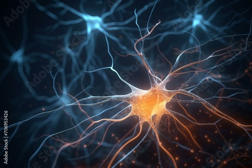 Neurons interact via electrochemical signals. Generative AI