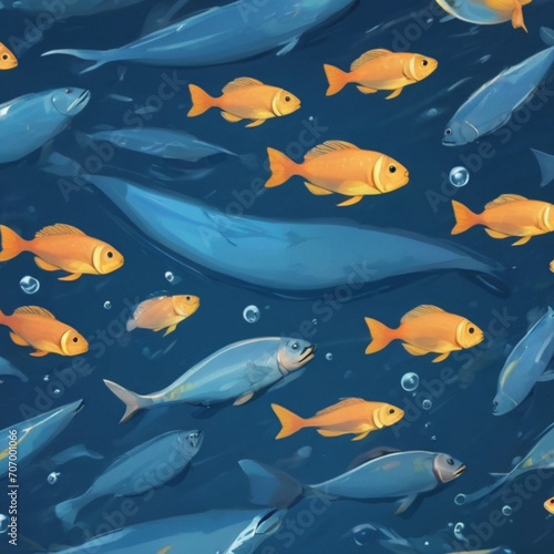 fishes in the sea wallpaper designs 